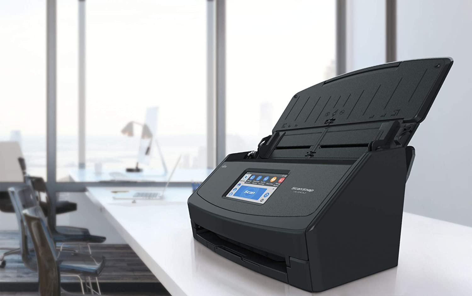Fujitsu ScanSnap iX1500 Color Duplex Document Scanner with Touch Screen for Mac and PC (Black Model, 2020 Release)