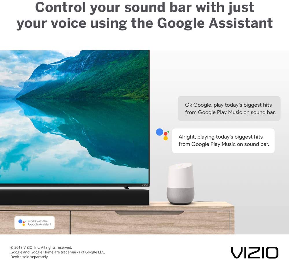 VIZIO SB36512-F6B 36inch 5.1.2 Home Theater Sound System with Dolby Atmos (Renewed)