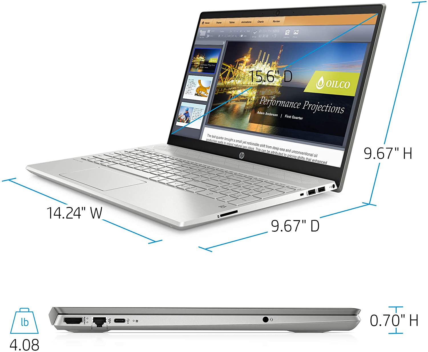 HP Pavilion 15-inch Laptop, Intel Core i7, 16 GB RAM, 512 GB SSD Storage, Intel Iris Plus Graphics, Windows 10 Pro, Amazon Alexa Voice Compatible (15-cs3019nr, Mineral Silver)