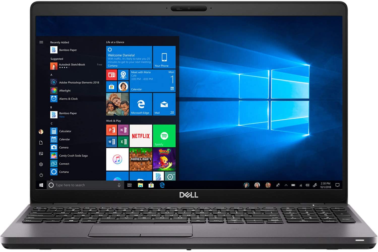 Dell Latitude 5500 Home and Business Laptop (Intel i7-8665U 4-Core, 32GB RAM, 256GB PCIe SSD, Intel UHD 620, 15.6