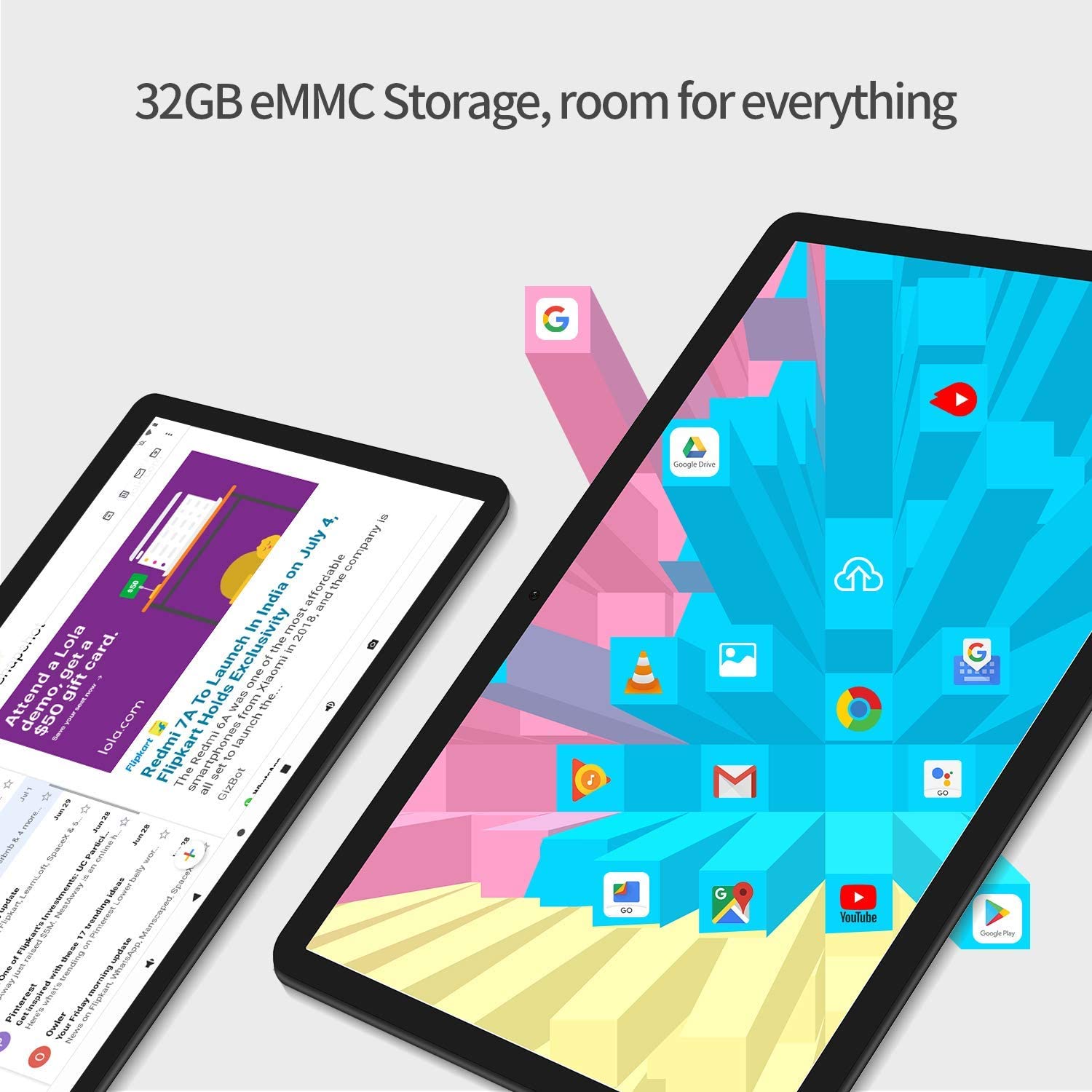 Vankyo MatrixPad Z4 10 inch Tablet, Android 9.0 Pie, 2 GB RAM, 32 GB Storage, 8MP Rear Camera, Quad-Core Processor, 10.1 inch IPS HD Display, Wi-Fi, Black