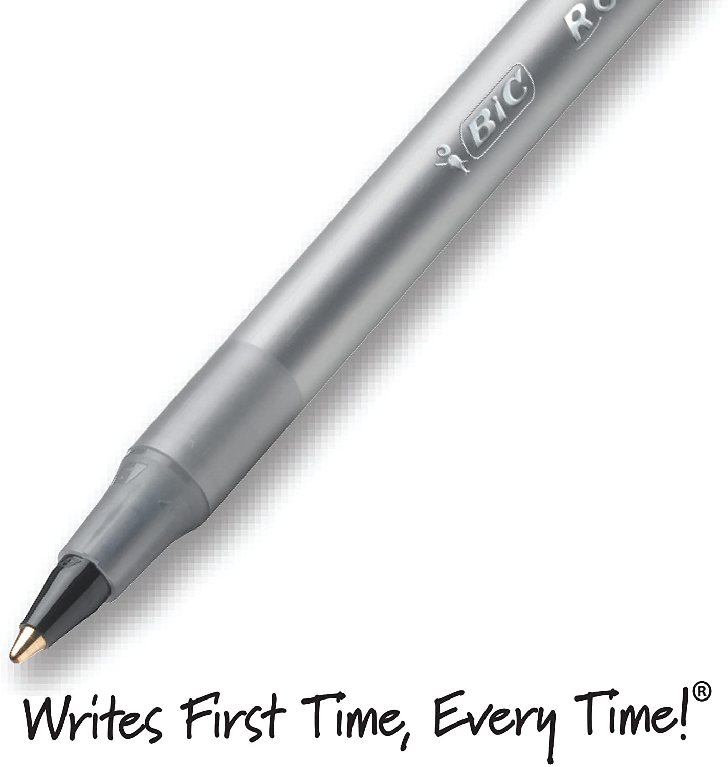 BIC GSM609-Blk Round Stic Xtra Life Ballpoint Pen, Medium Point (1.0mm), Black, 60-Count
