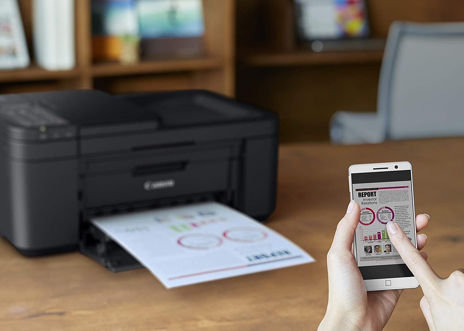 Canon PIXMA TR4520 Wireless All in One Photo Printer with Mobile Printing, Black, Amazon Dash Replenishment Ready