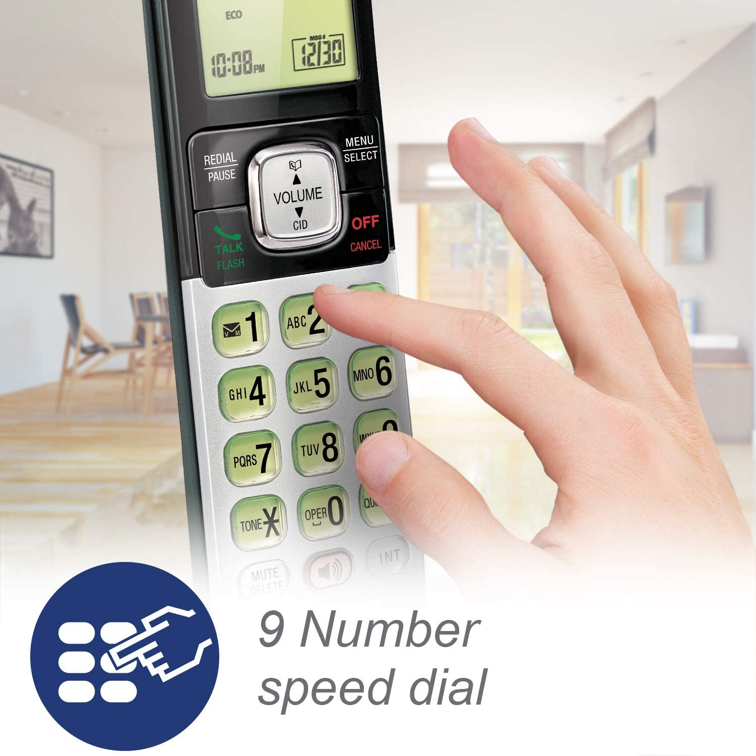 VTech CS6719-2 2-Handset Expandable Cordless Phone with Caller ID/Call Waiting, Handset Intercom & Backlit Display/Keypad