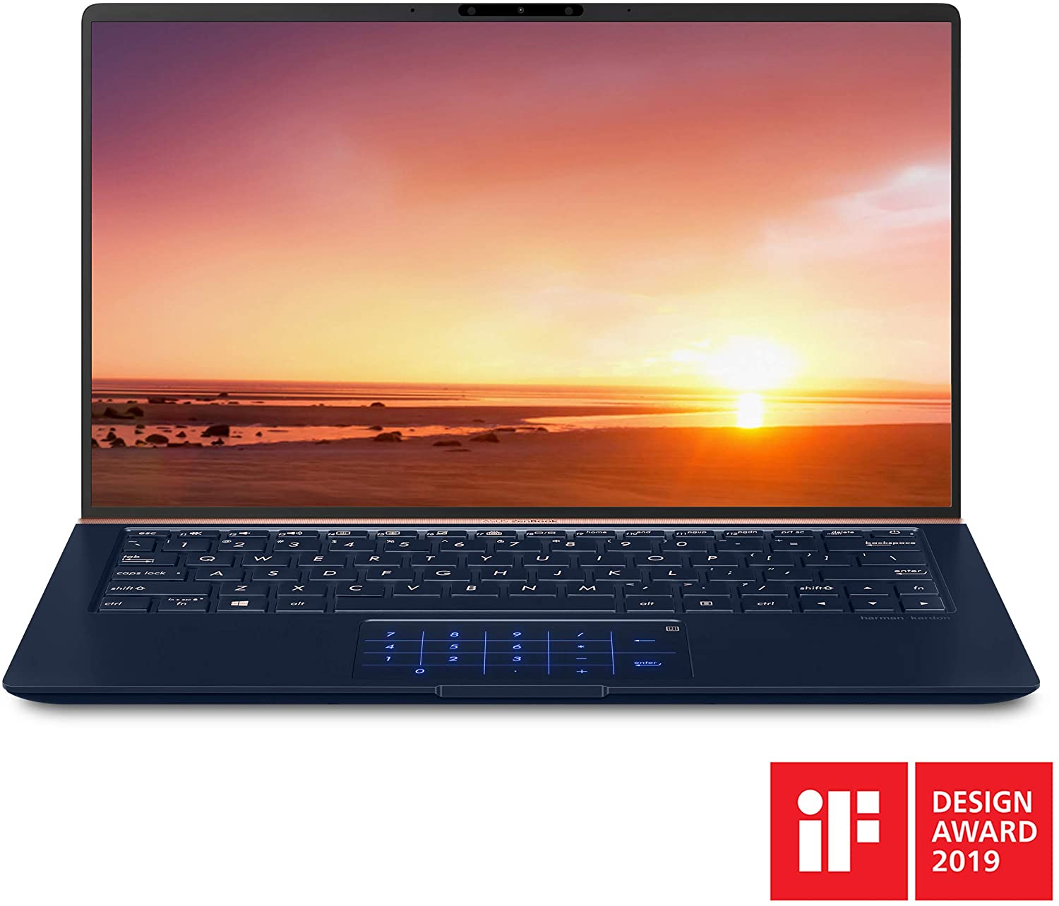 ASUS ZenBook 13 Ultra Slim Laptop, 13.3” FHD WideView, 8th-Gen Intel Core i7-8565U CPU, 16GB RAM, 512GB PCIe SSD, Backlit KB, NumberPad, Military Grade, TPM, Windows 10 Pro, UX333FA-AB77, Royal Blue