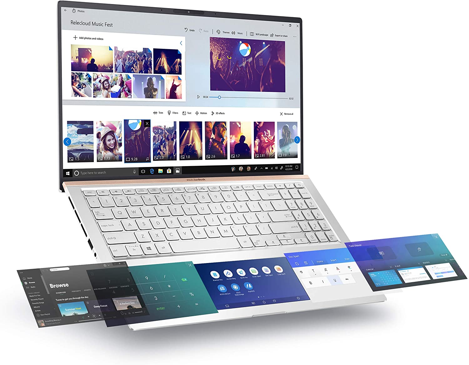 ASUS ZenBook 15 Laptop, 15.6” UHD 4K NanoEdge Display, Intel Core i7-10510U, GeForce GTX 1650, 16GB, 512GB PCIe SSD, ScreenPad 2.0, Amazon Alexa Compatible, Windows 10, Icicle Silver, UX534FTC-AS77