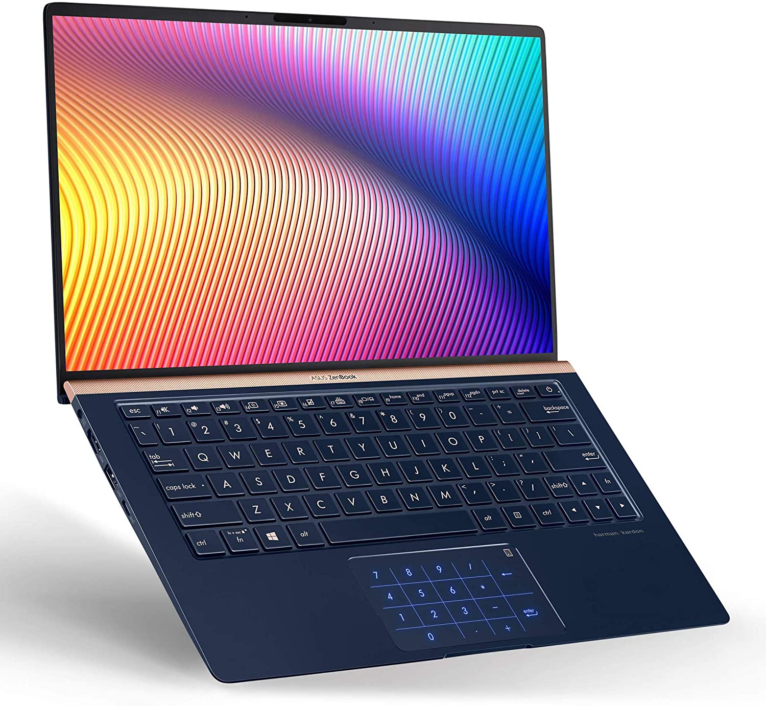 ASUS ZenBook 13 Ultra Slim Laptop, 13.3” FHD WideView, 8th-Gen Intel Core i7-8565U CPU, 16GB RAM, 512GB PCIe SSD, Backlit KB, NumberPad, Military Grade, TPM, Windows 10 Pro, UX333FA-AB77, Royal Blue