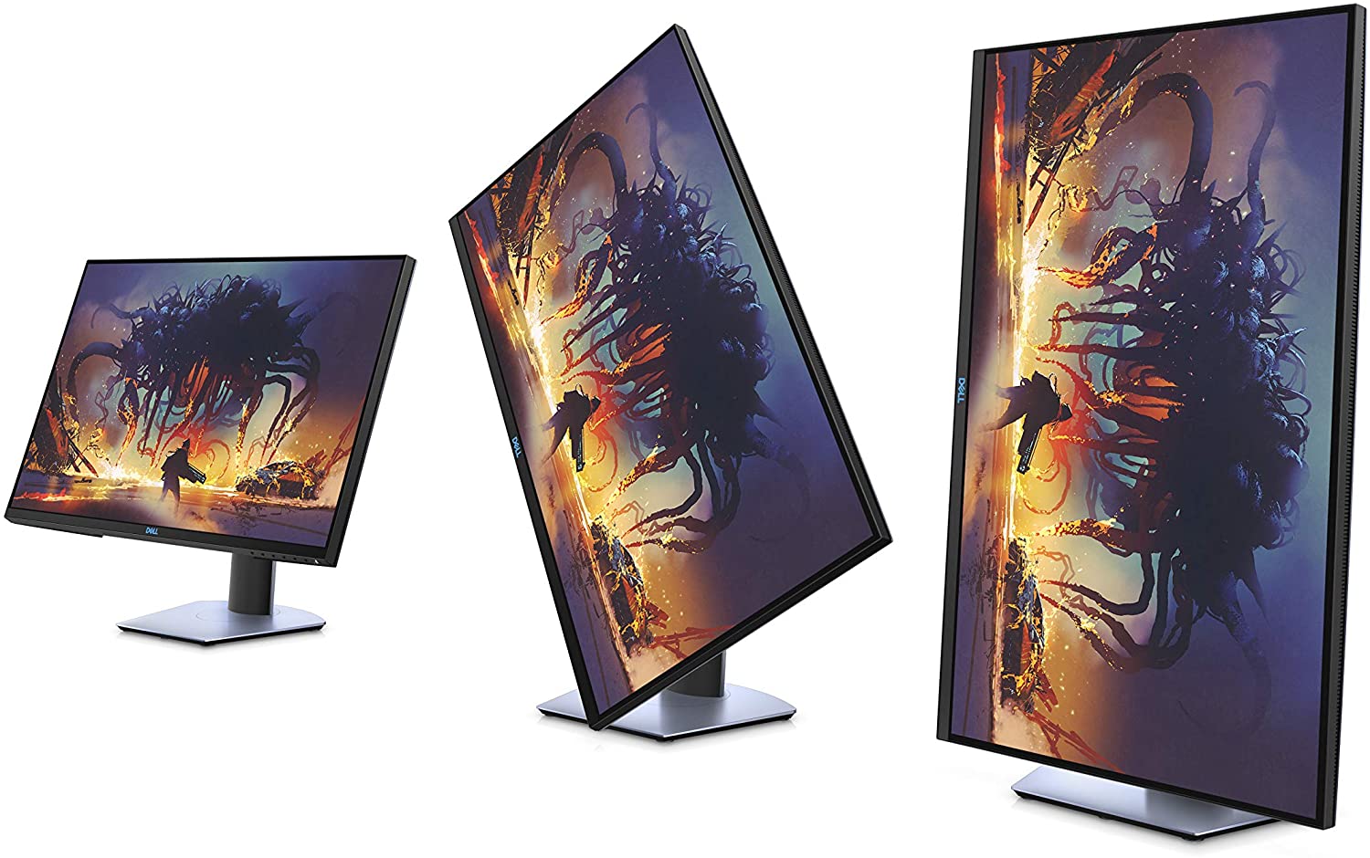 Dell S-Series 27-Inch Screen LED-Lit Gaming Monitor (S2719DGF); QHD (2560 x 1440) up to 155 Hz; 16:9; 1ms Response time; HDMI 2.0; DP 1.2; USB; FreeSync; LED; Height Adjust, Tilt, Swivel & Pivot